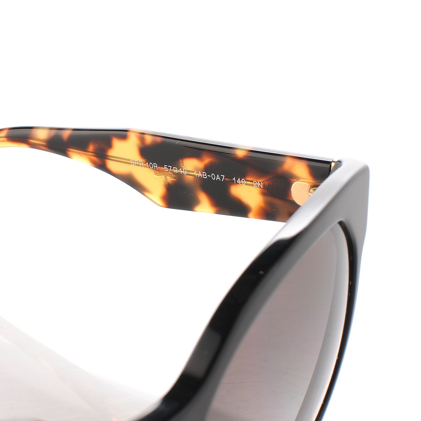 Acetate Sunglasses SPR 10R Black Tortoise
