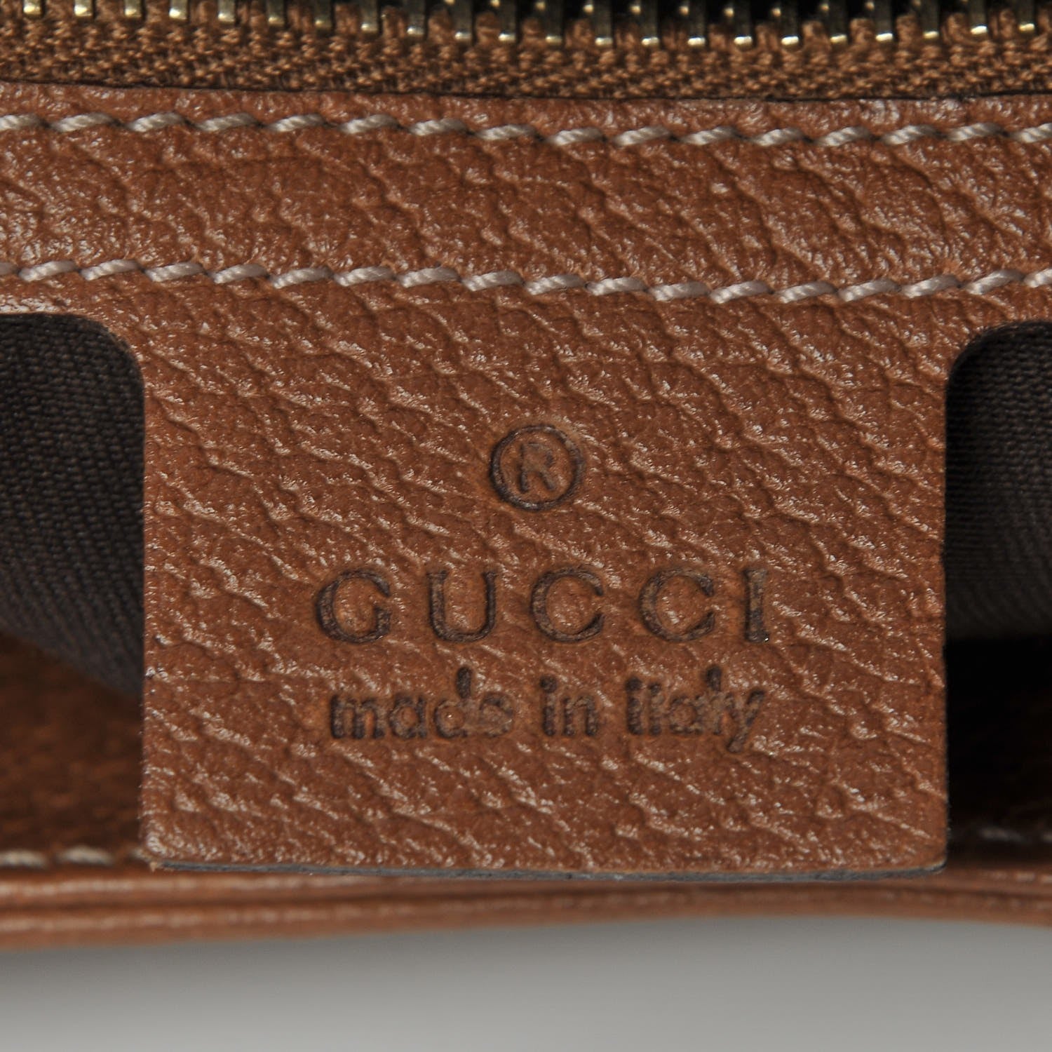 Gucci Calfskin Monogram Piston Lock Jackie O Hobo Tan 6 of 15
