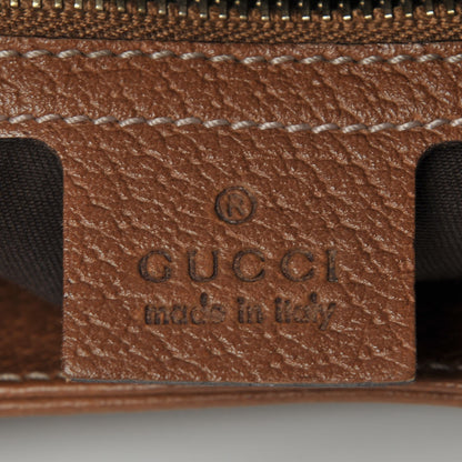 Gucci Calfskin Monogram Piston Lock Jackie O Hobo Tan 6 of 15