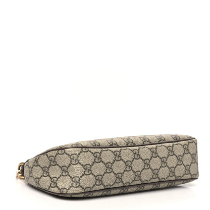Gucci GG Supreme Monogram Textured Dollar Calfskin Web Small Ophidia GG Handbag Beige Ebony New Acero 4 of 10