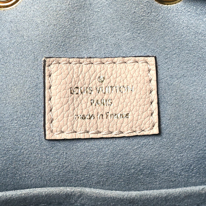 Louis Vuitton Calfskin Lockme Bucket MM Greige 6 of 10