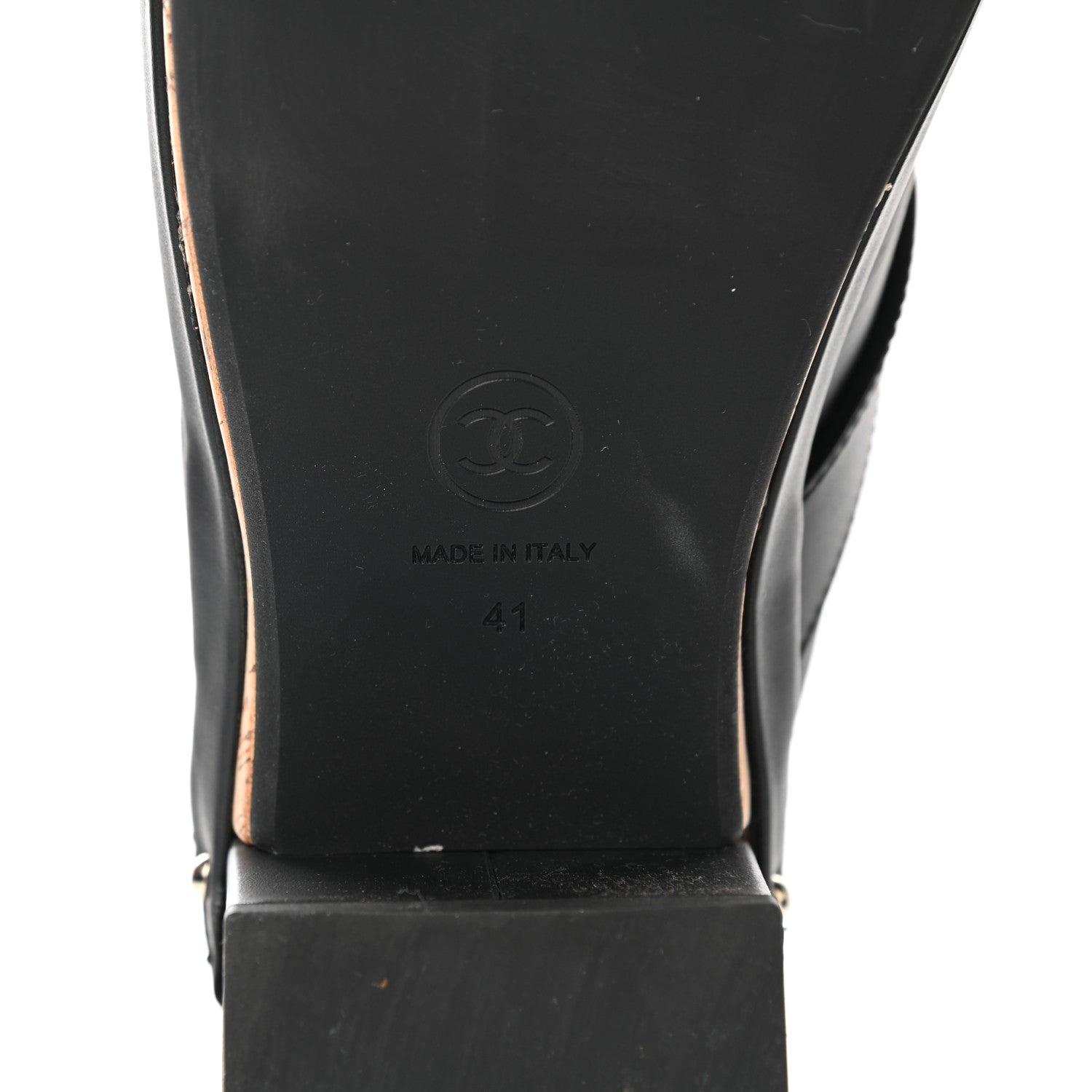 Chanel Calfskin CC Turn Lock Clogs 41 Black 6 of 9