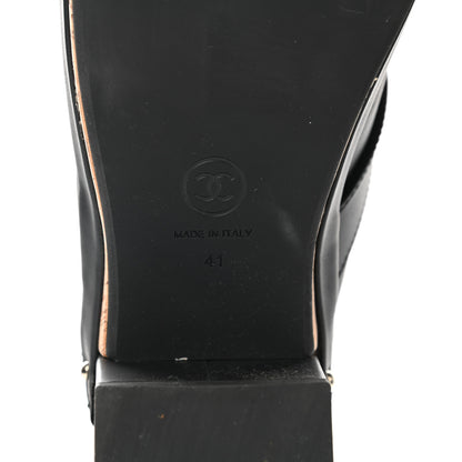 Chanel Calfskin CC Turn Lock Clogs 41 Black 6 of 9