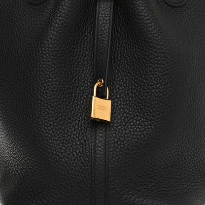 Hermes Taurillon Clemence Picotin Lock 22 MM Black 8 of 13