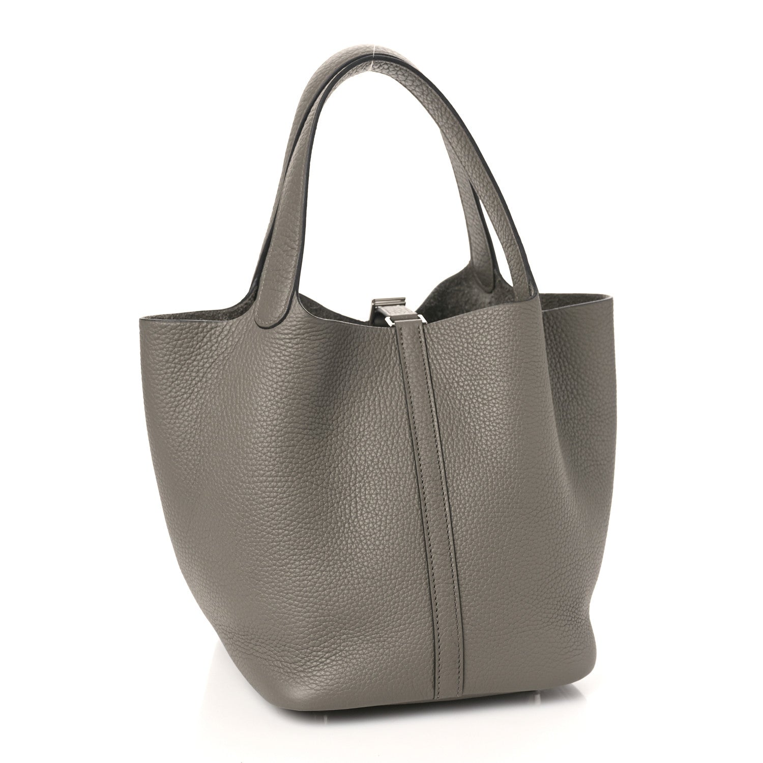 Hermes Taurillon Clemence Picotin Lock 22 MM Etain 3 of 10