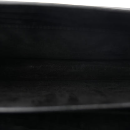 Saint Laurent Calfskin Crocodile Embossed Medium Monogram Sunset Black 5 of 9