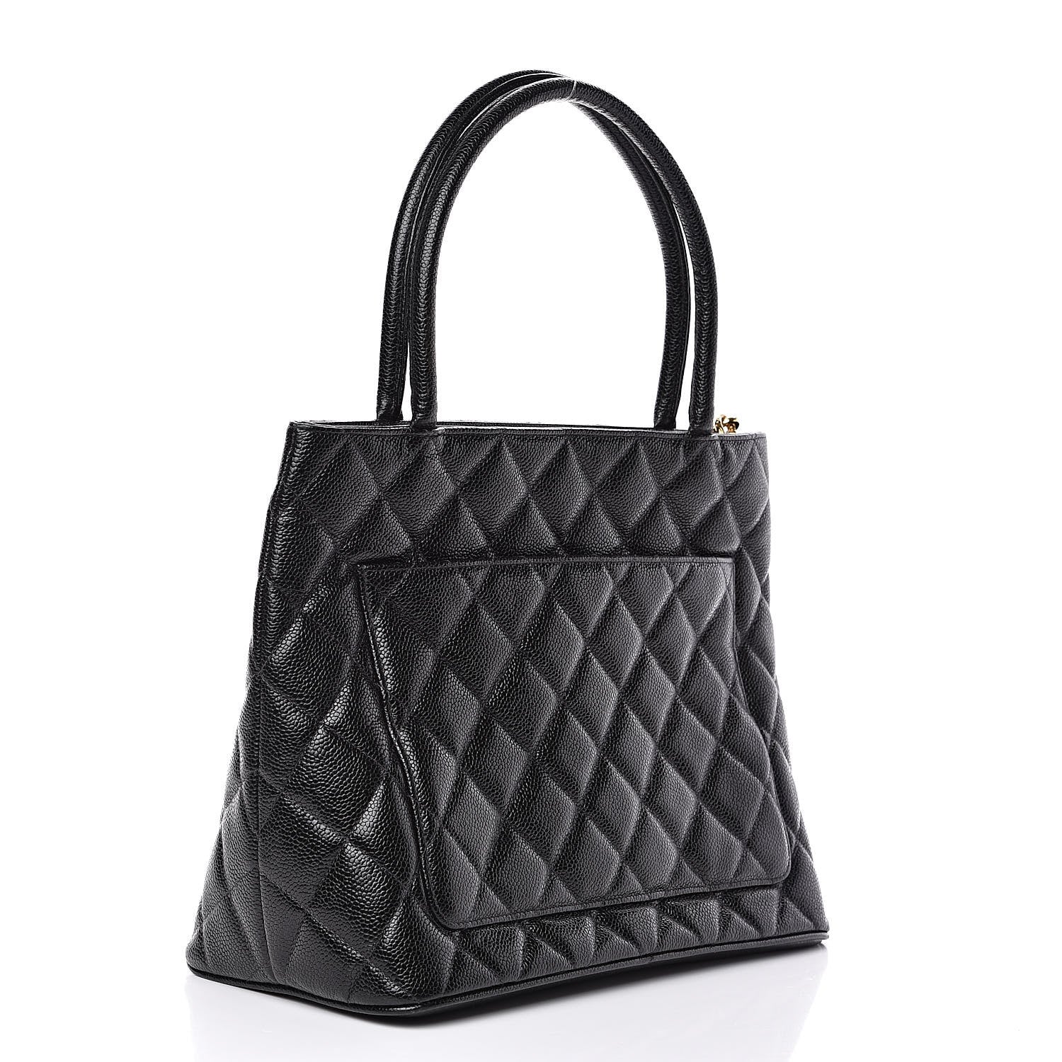 Chanel Caviar Quilted Medallion Tote Black 3 of 12