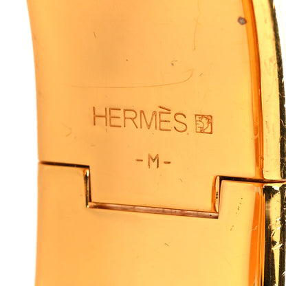 Hermes Enamel Wide Clic Clac H Bracelet GM Orange 4 of 4