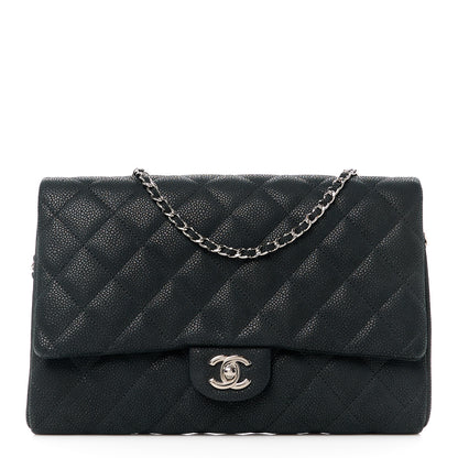 Chanel Iridescent Caviar Quilted Clutch With Chain Flap Black 1 of 12