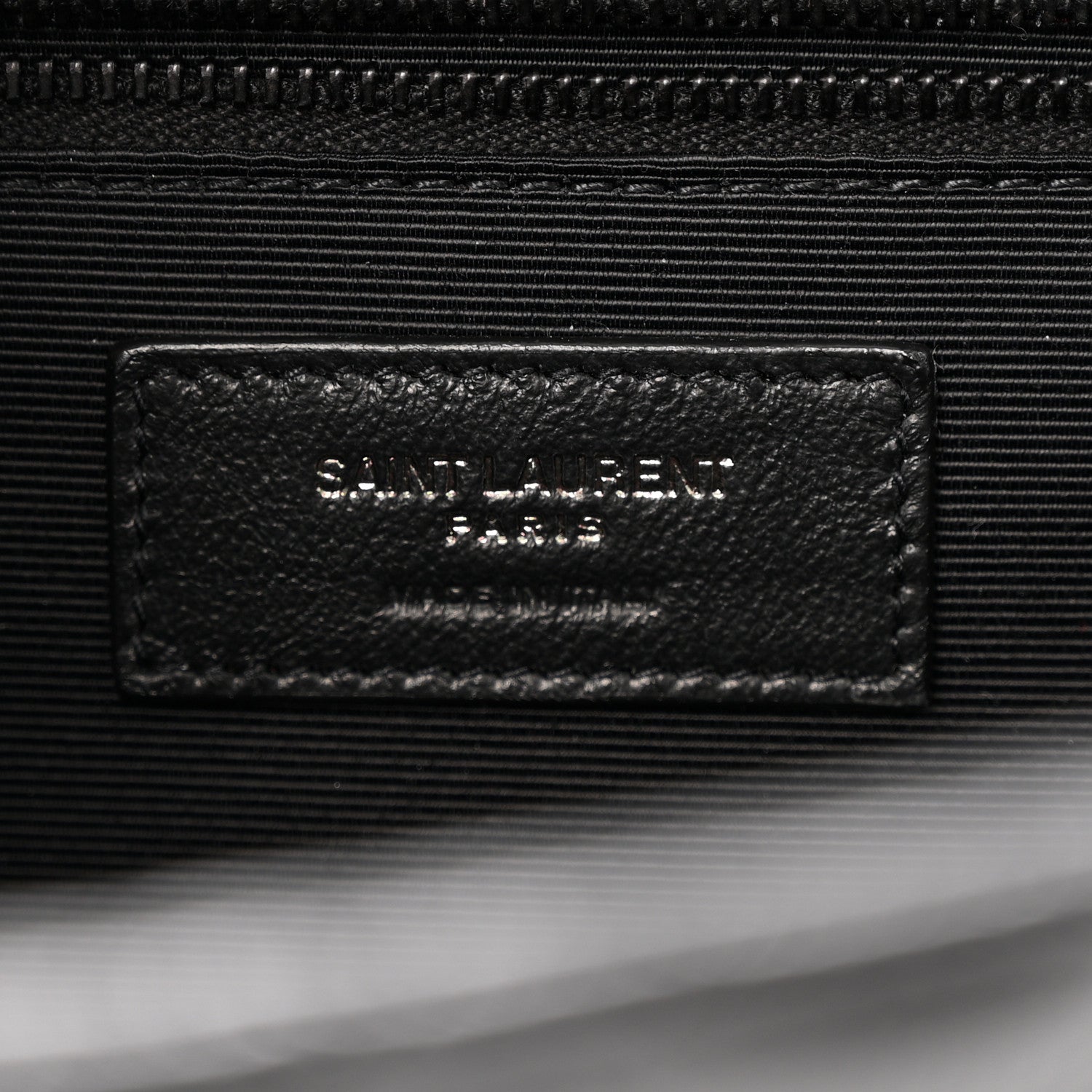 Saint Laurent Grain De Poudre Textured Mixed Matelasse Large Triquilt Monogram Monochrome Satchel Black 6 of 13