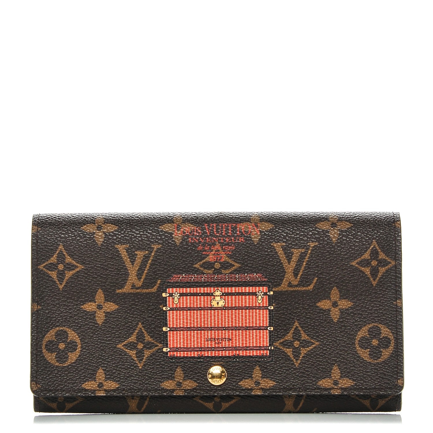 Louis Vuitton Monogram Trunks and Locks Sarah Wallet 1 of 6