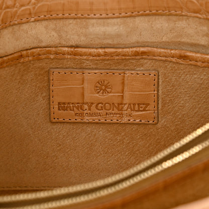 Nancy Gonzalez Crocodile Shoulder Bag Beige 6 of 10