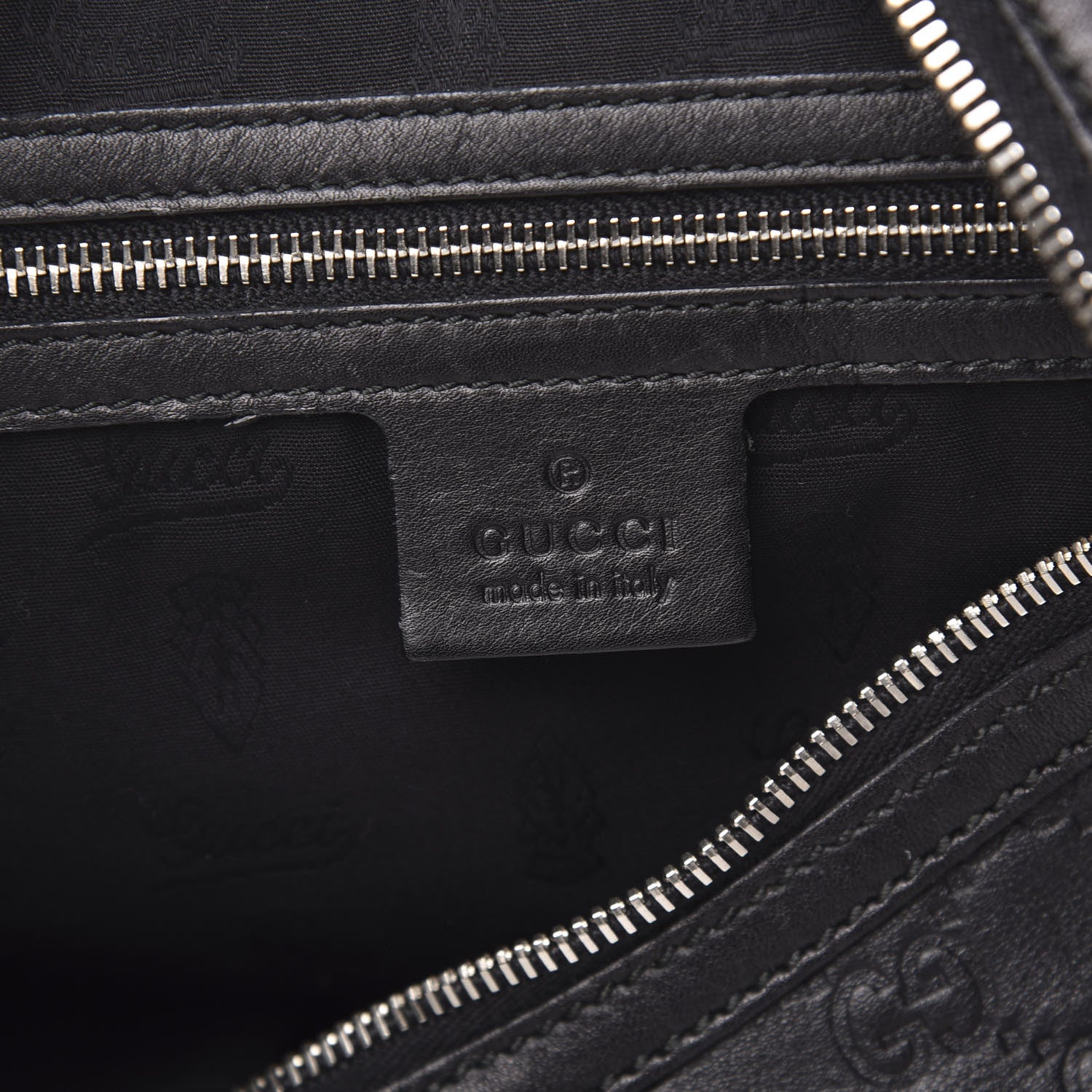 Gucci Guccissima Large GG Twins Hobo Black 6 of 11