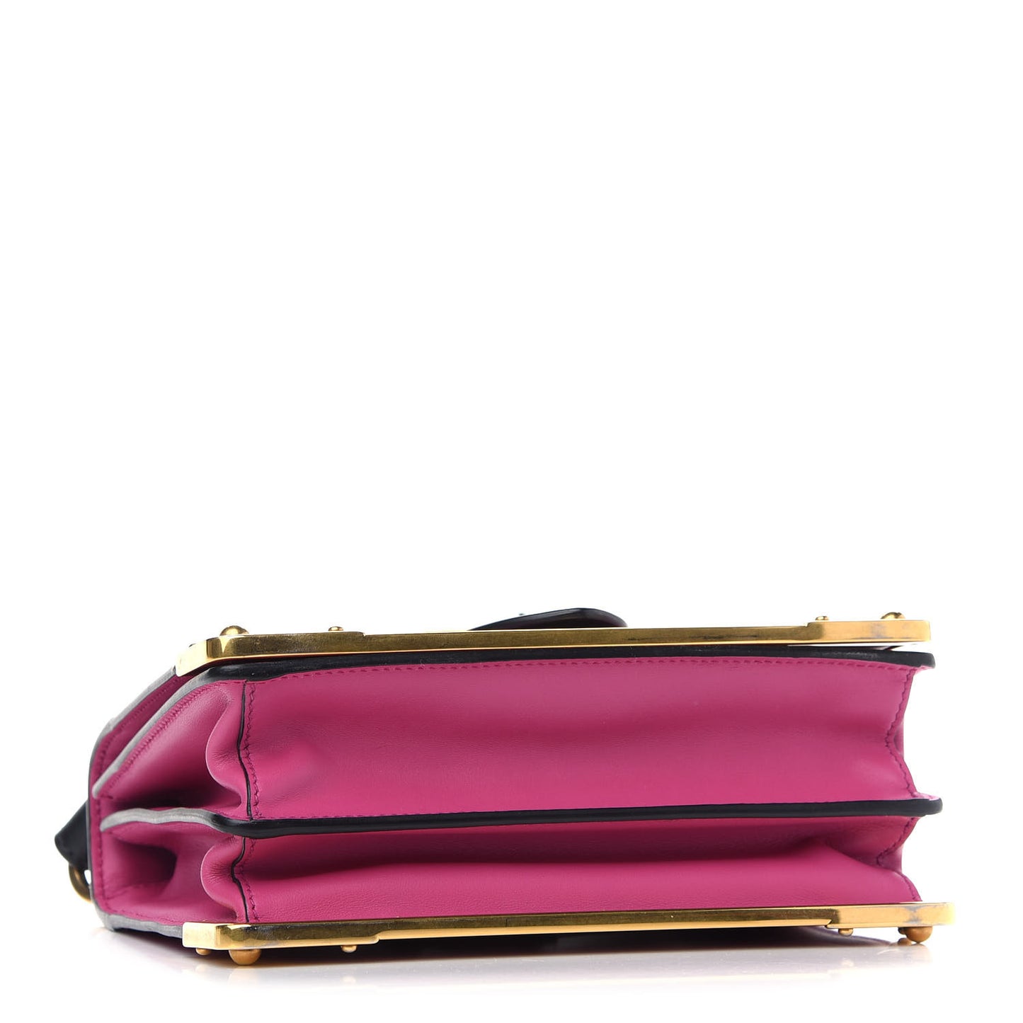 City Calf Saffiano Cahier Bag Geranio Black