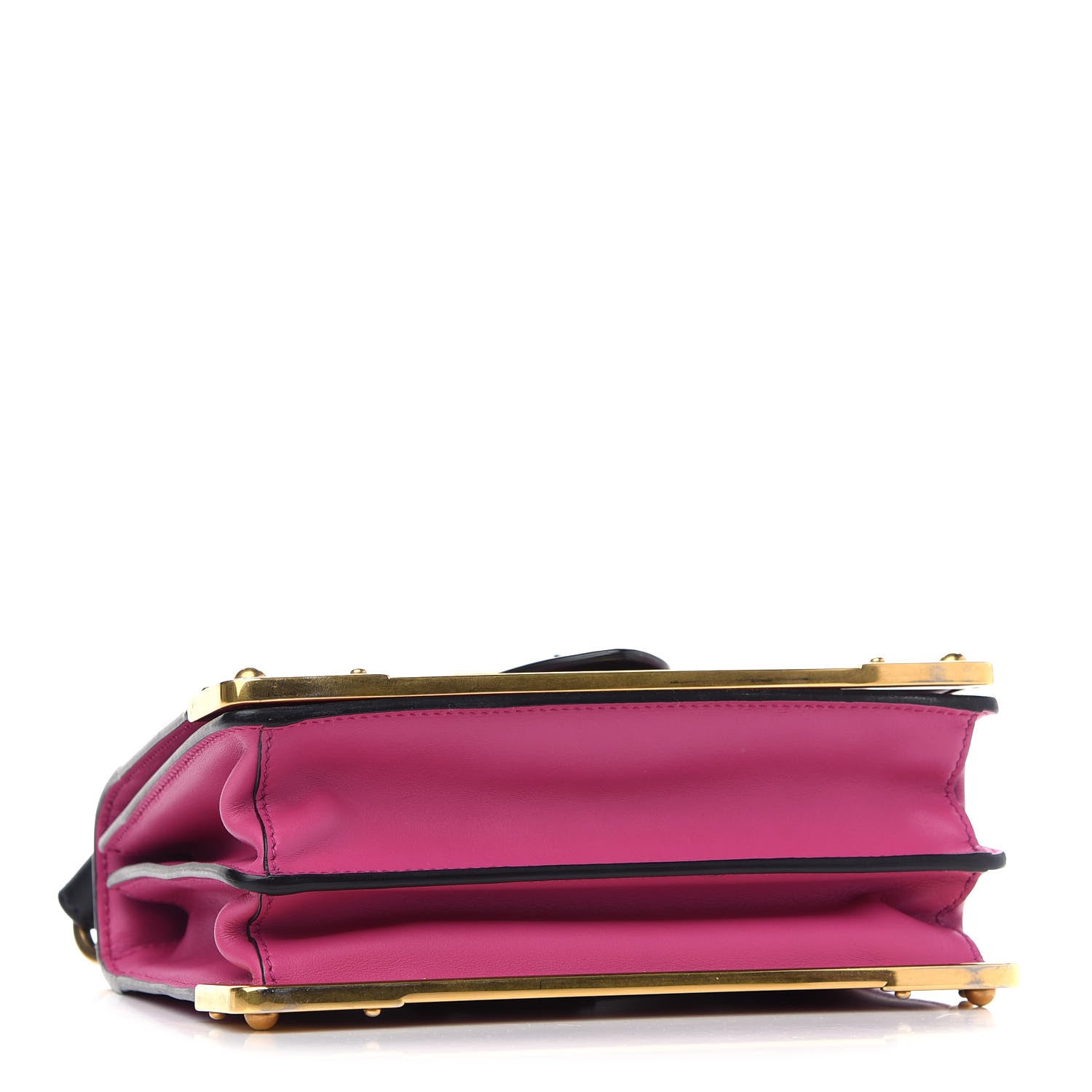 Prada City Calf Saffiano Cahier Bag Geranio Black 4 of 9