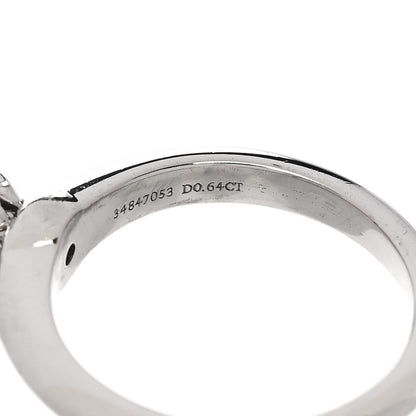 Tiffany Platinum Diamond .64ct Solitaire Engagement Ring 48 4.5 5 of 7