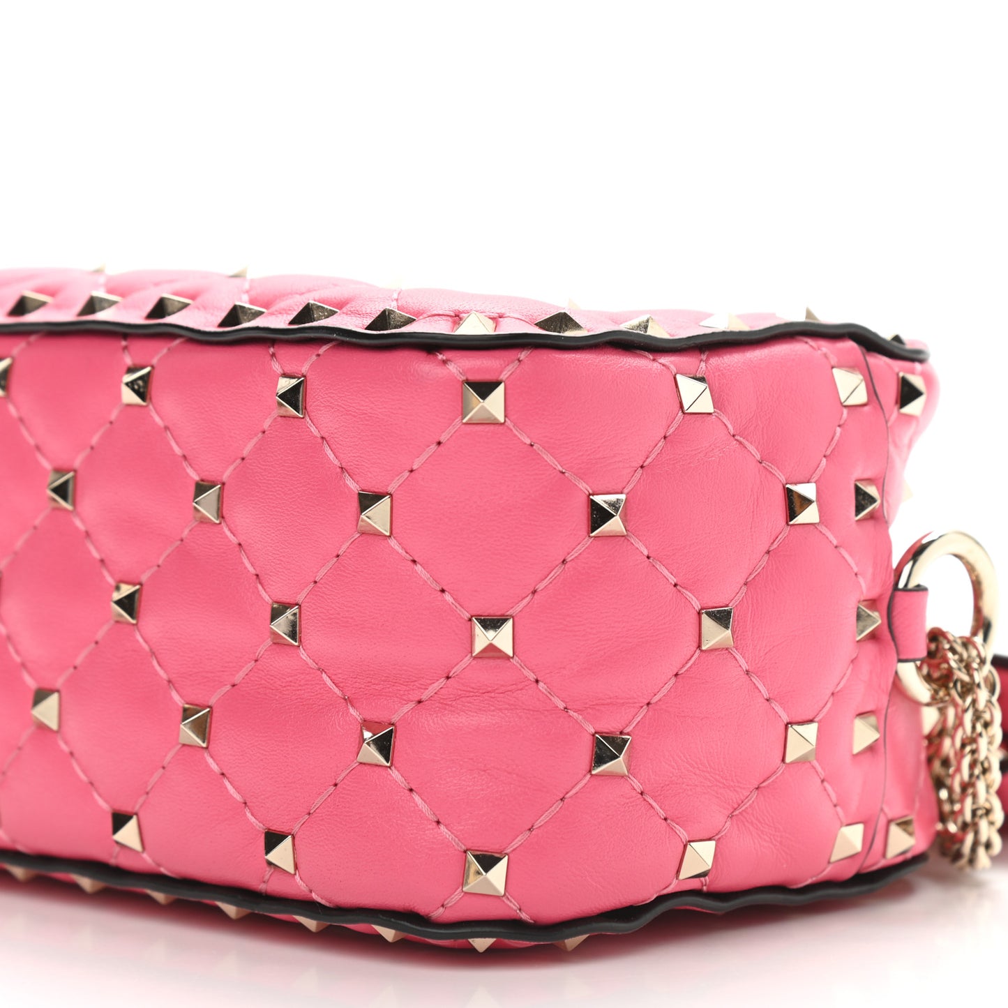 Nappa Rockstud Spike Camera Bag Shadow Pink