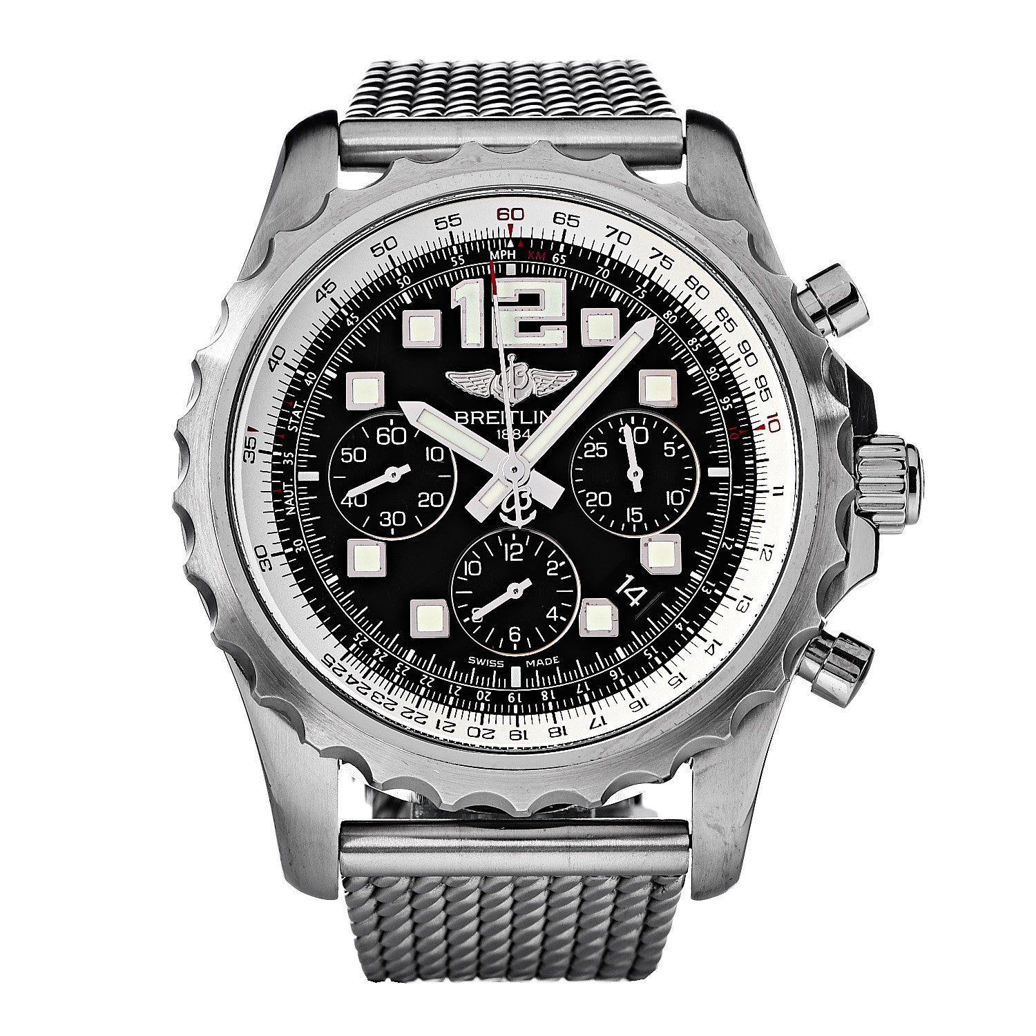 Breitling Stainless Steel 46mm Chronospace Chronograph Automatic Watch Black A23360 1 of 6