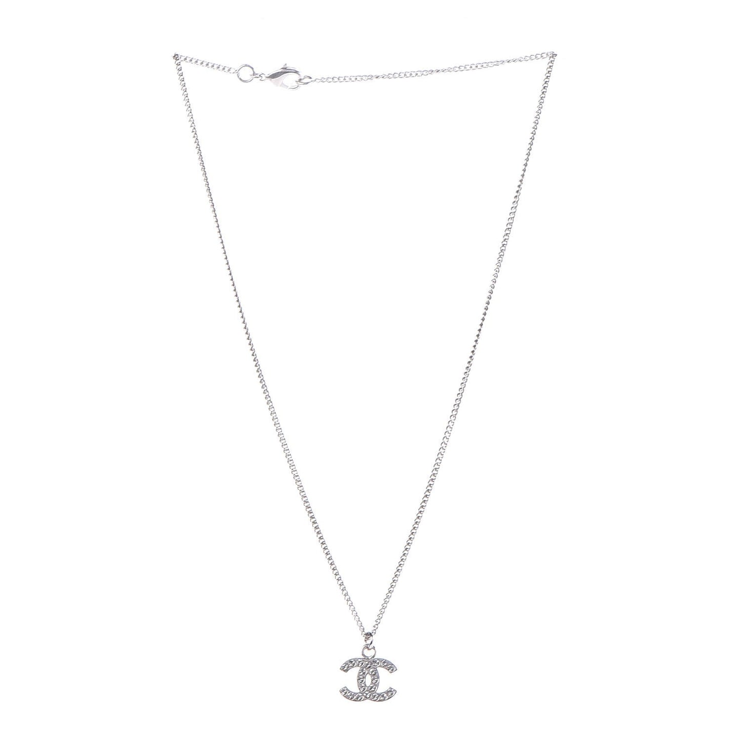 Crystal Timeless CC Necklace Silver