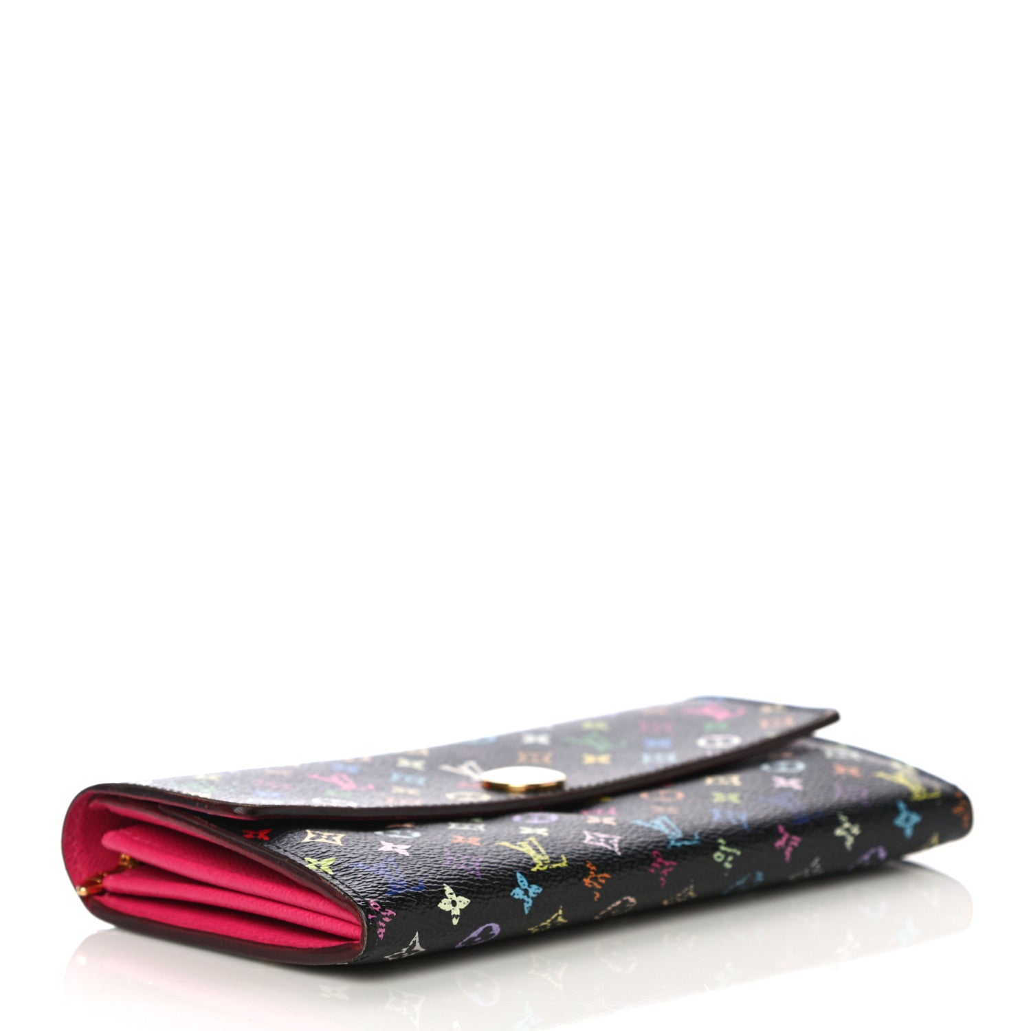 Louis Vuitton Monogram Multicolor Sarah Wallet Black Grenade 4 of 17
