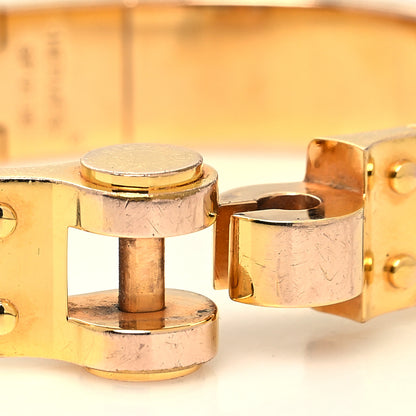 Hermes Enamel Printed Charniere Tendresse Feline Tattoo Hinged Bracelet S Positif Negatif 4 of 5