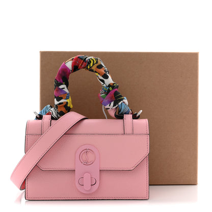 Christian Louboutin Calfskin Empire Silk Mini Elisa Top Handle Bag Soupir Multicolor 11 of 11