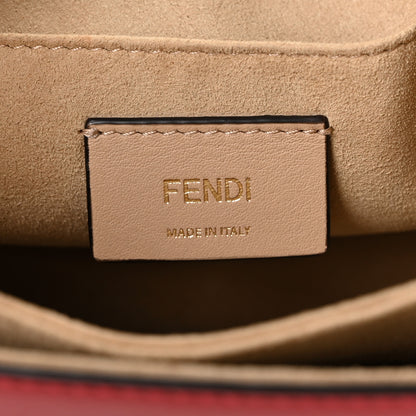 Fendi Vitello Liberty FF 1974 Embossed Kan I Shoulder Bag Fragola 6 of 15