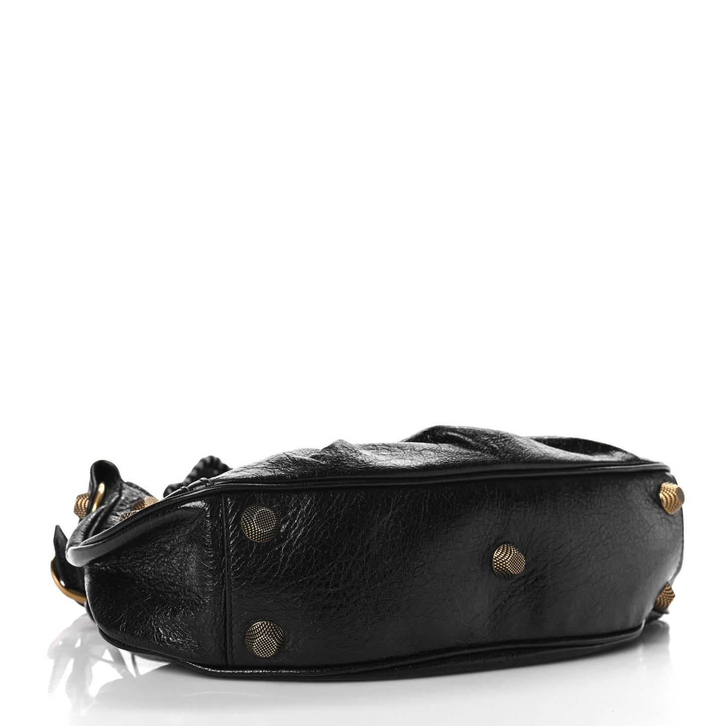 Agneau Arena Small Le Cagole Shoulder Bag Black