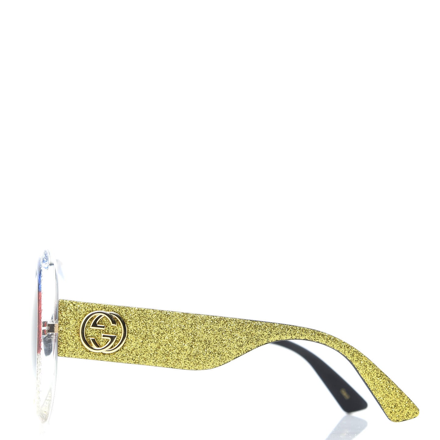 Glitter Acetate Round GG0101S Sunglasses Blue Multi