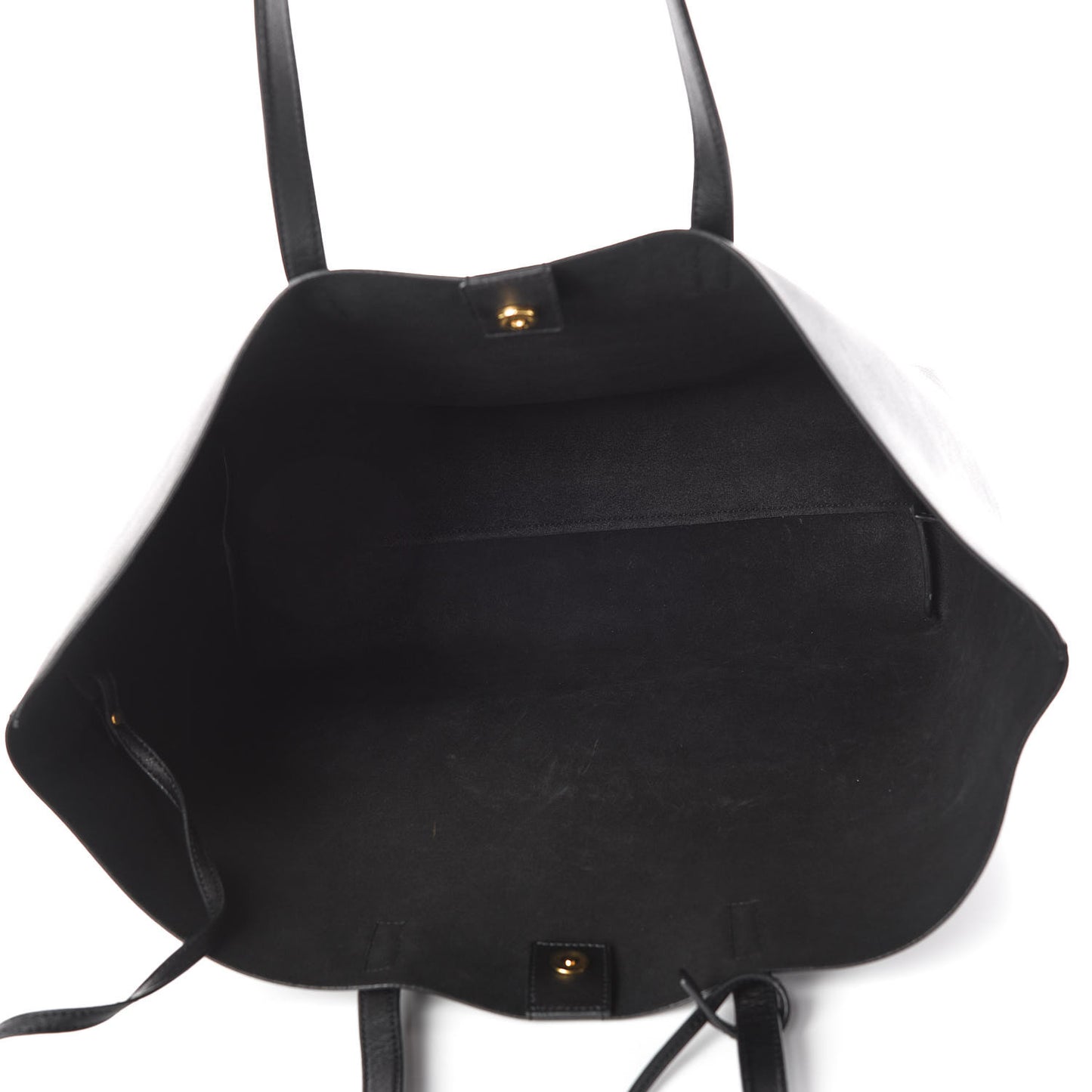 Calfskin Large Shopping Tote Black