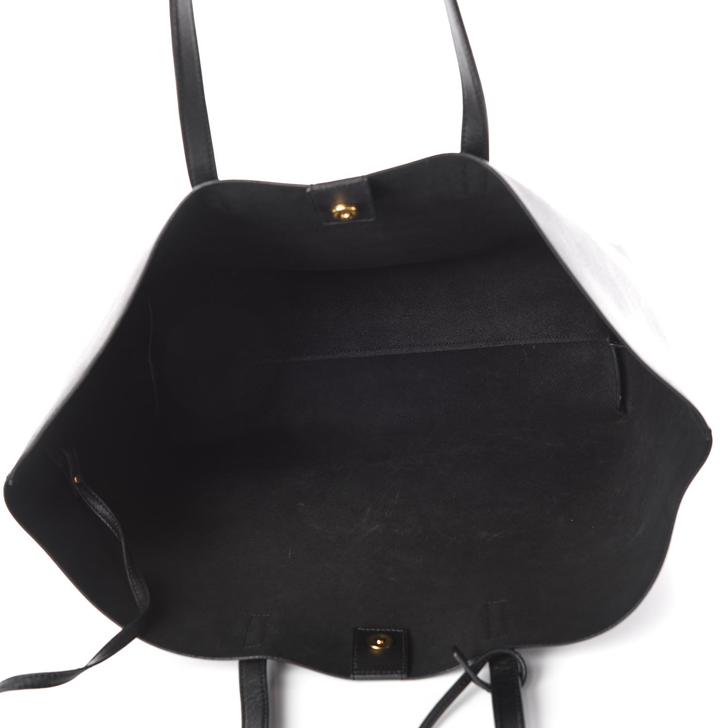 Saint Laurent Calfskin Large Shopping Tote Black 8 of 11