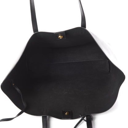 Saint Laurent Calfskin Large Shopping Tote Black 8 of 11
