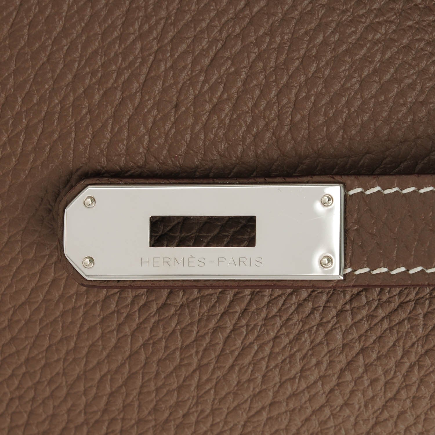 Hermes Taurillon Clemence Kelly Retourne 35 Etoupe 9 of 21