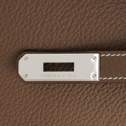 Hermes Taurillon Clemence Kelly Retourne 35 Etoupe 9 of 21