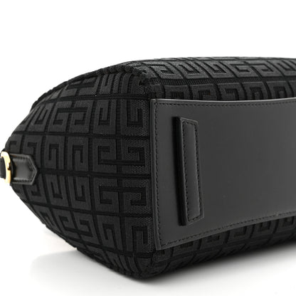 Givenchy Canvas Jacquard Embroidered Calfskin 4G Mini Antigona Black 8 of 9