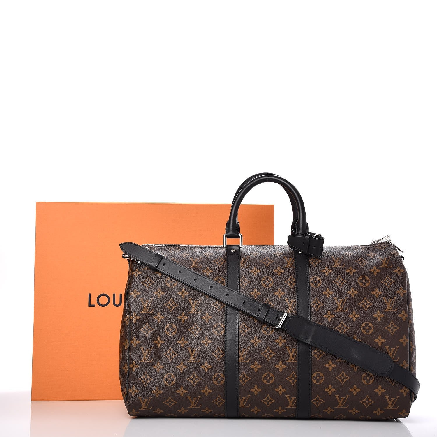 Louis Vuitton Monogram Macassar Keepall Bandouliere 45 8 of 8