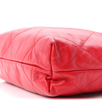 Chanel Shiny Calfskin Quilted Small Chanel 22 Red 11 of 11