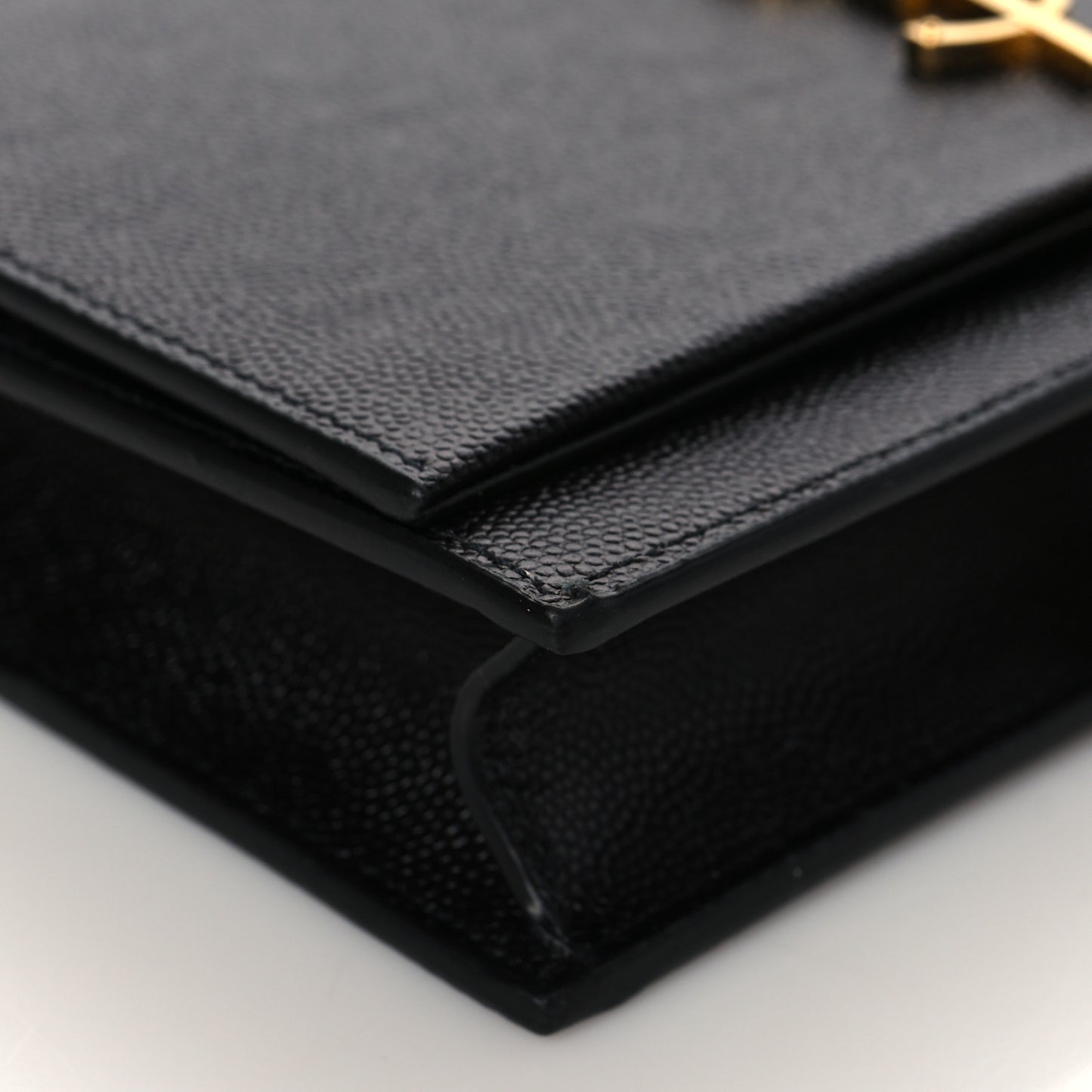 Grain De Poudre Classic Monogram Kate Tassel Chain Wallet Black