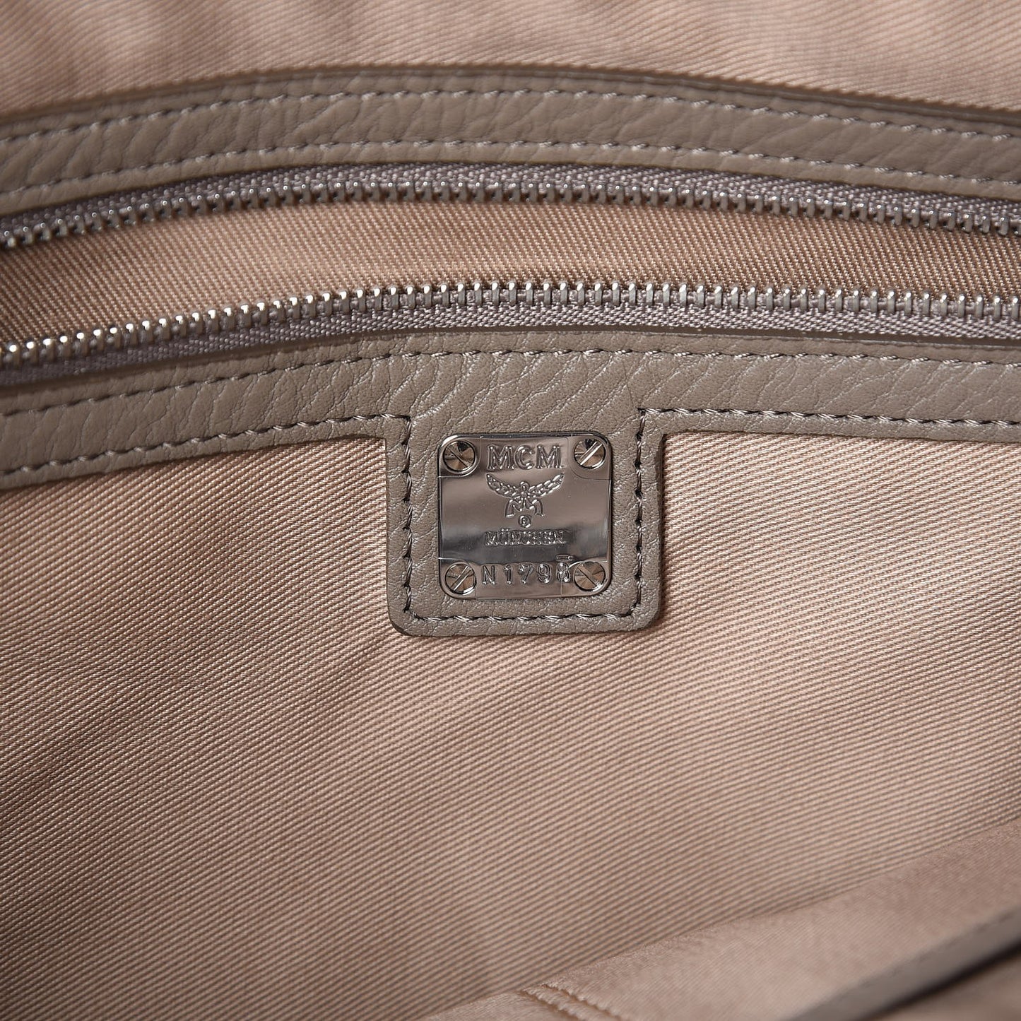 Calfskin Ottomar Monogram Medium Klara Shopper Tote Urban Taupe