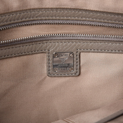MCM Calfskin Ottomar Monogram Medium Klara Shopper Tote Urban Taupe 6 of 8
