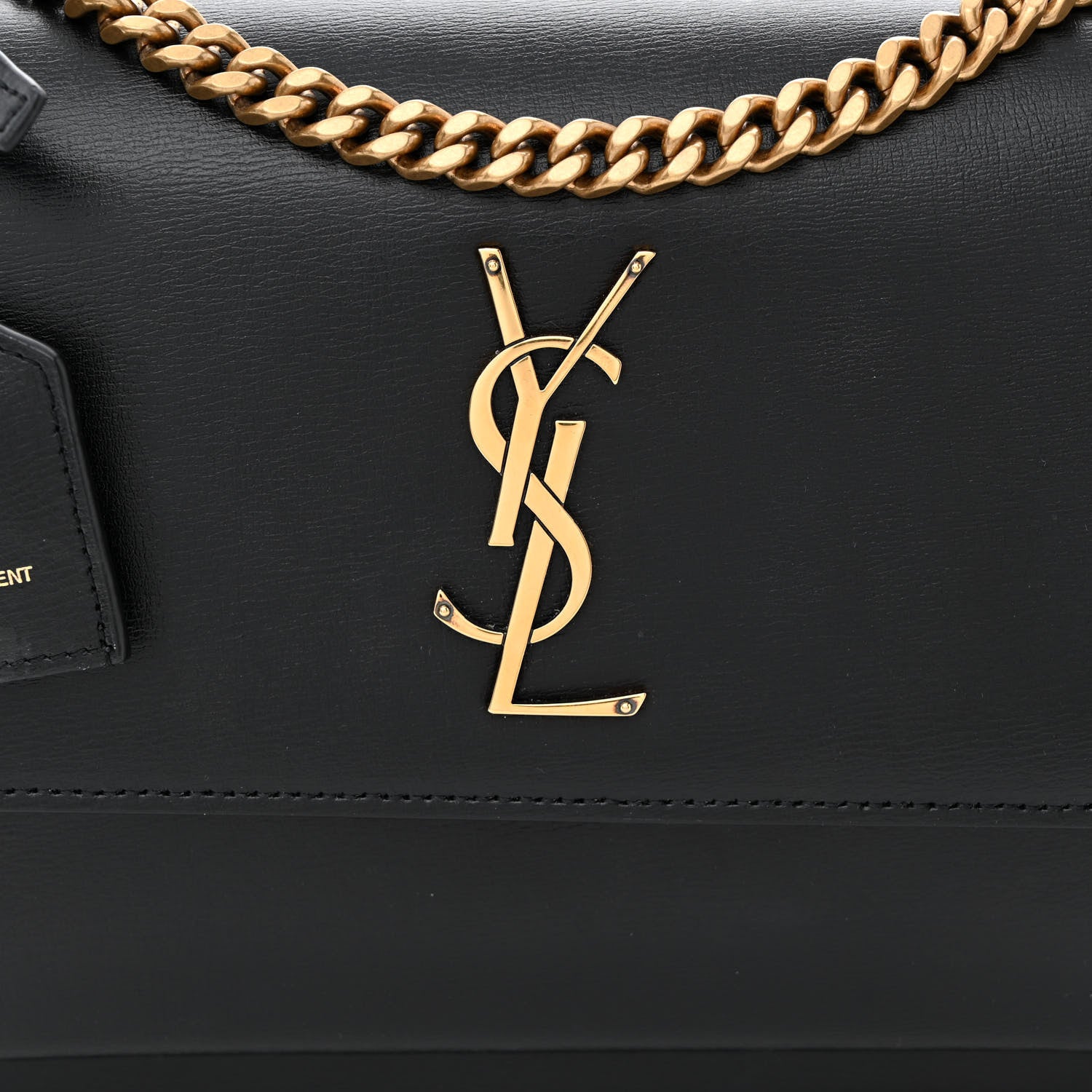 Saint Laurent Calfskin Medium Monogram Sunset Black 8 of 11