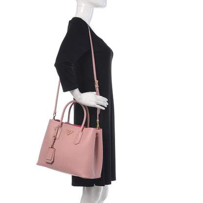 Prada Saffiano Cuir Medium Double Bag Pesco 2 of 12