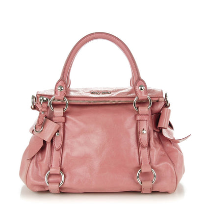 Miu Miu Vitello Lux Mini Bow Bag Loto 1 of 7