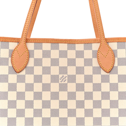 Louis Vuitton Damier Azur Neo Neverfull MM Rose Ballerine 7 of 13