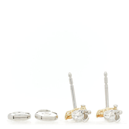 Tiffany Platinum 18K Yellow Gold Diamond Spessartine Paper Flowers Firefly Earrings 3 of 6