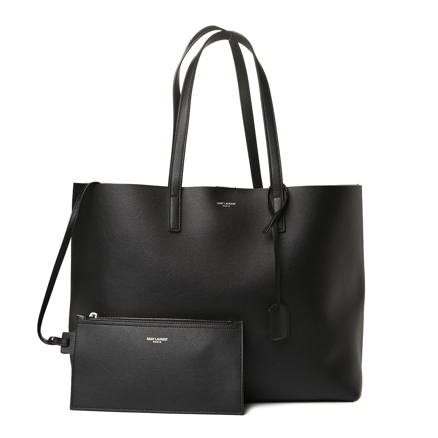 Saint Laurent Calfskin Large Shopping Tote Black 1 of 4