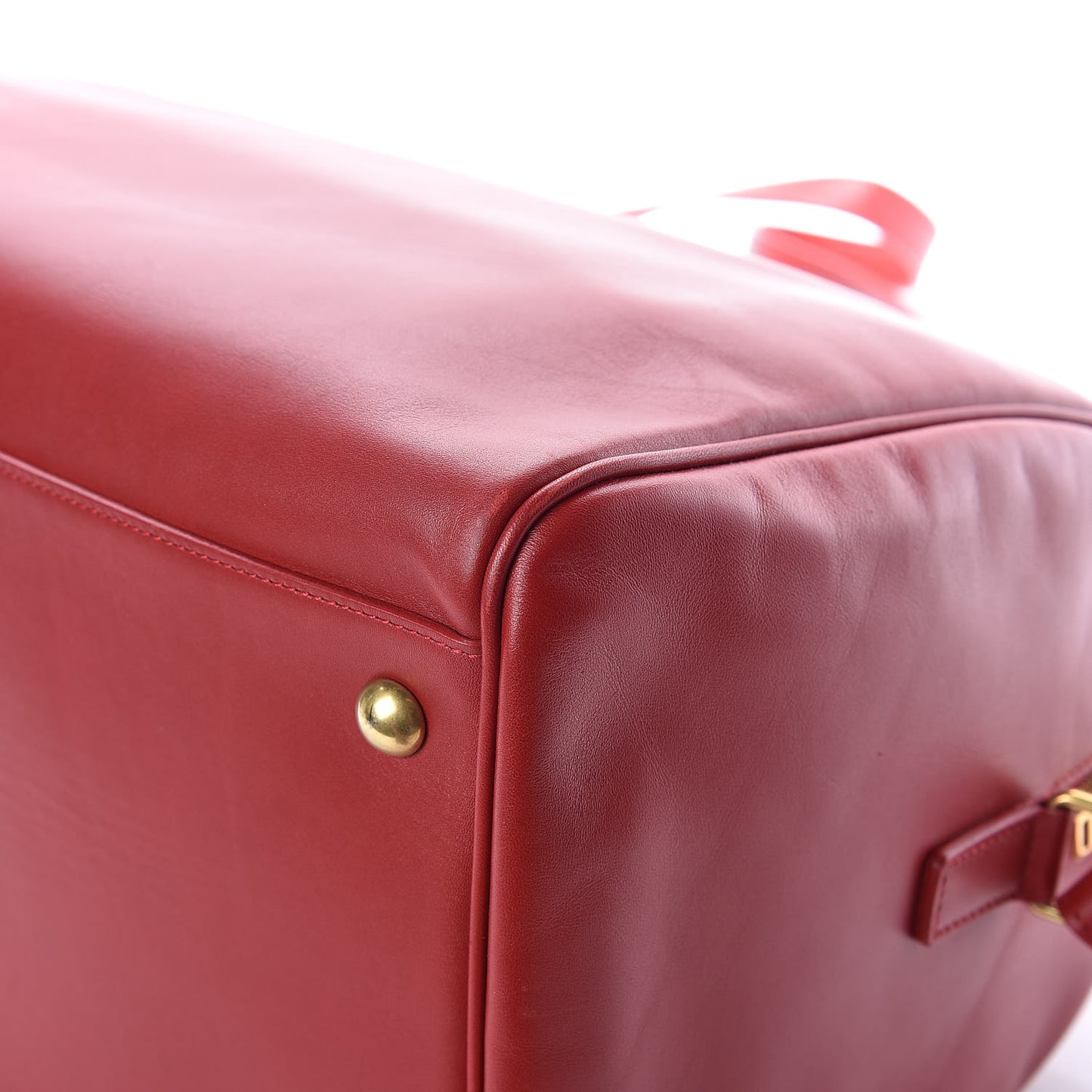 Calfskin Classic Duffle 12 Red