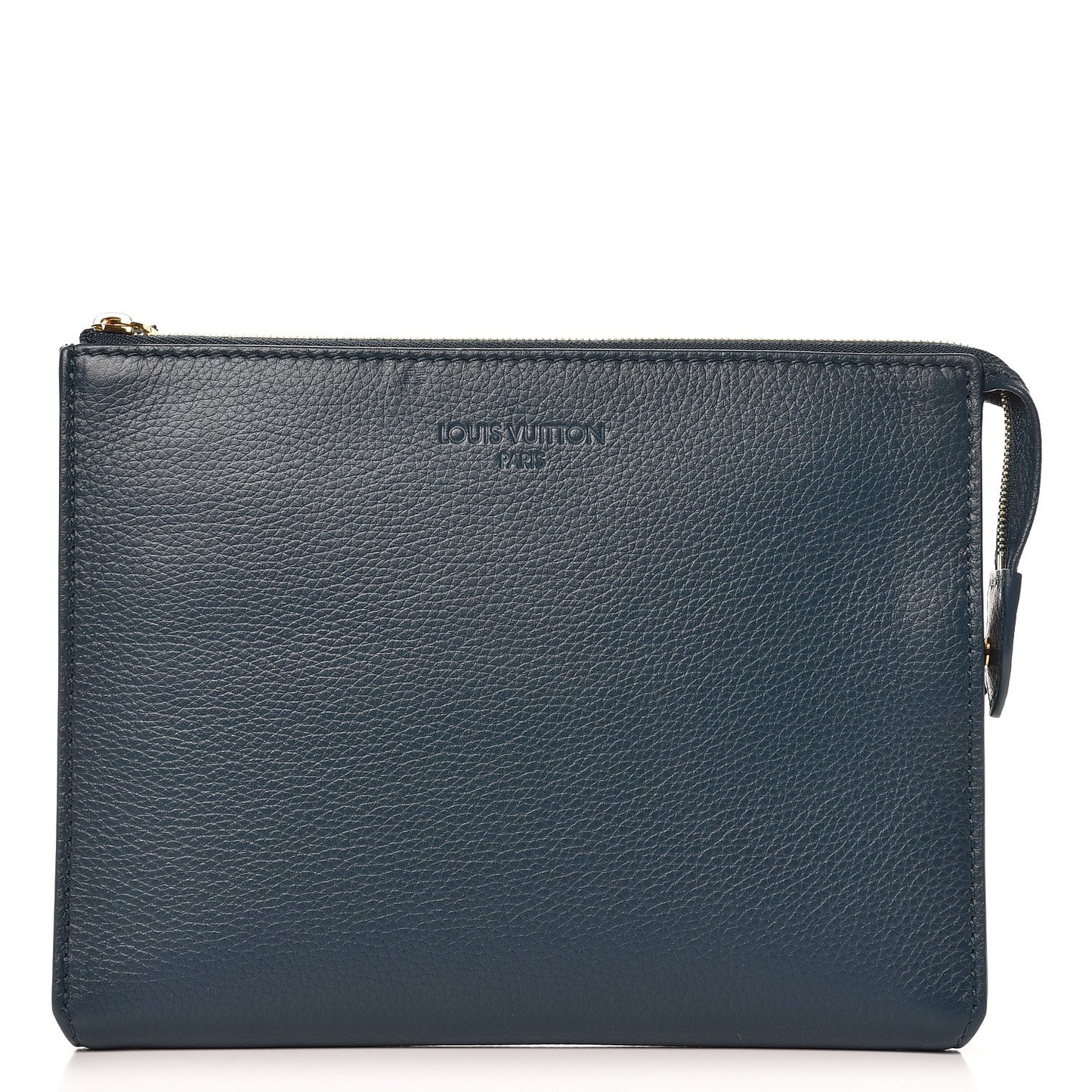 Cuir Element Boheme Pouch Cyan