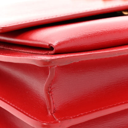 Saint Laurent Calfskin Medium Monogram Sunset Rouge Eros 11 of 13