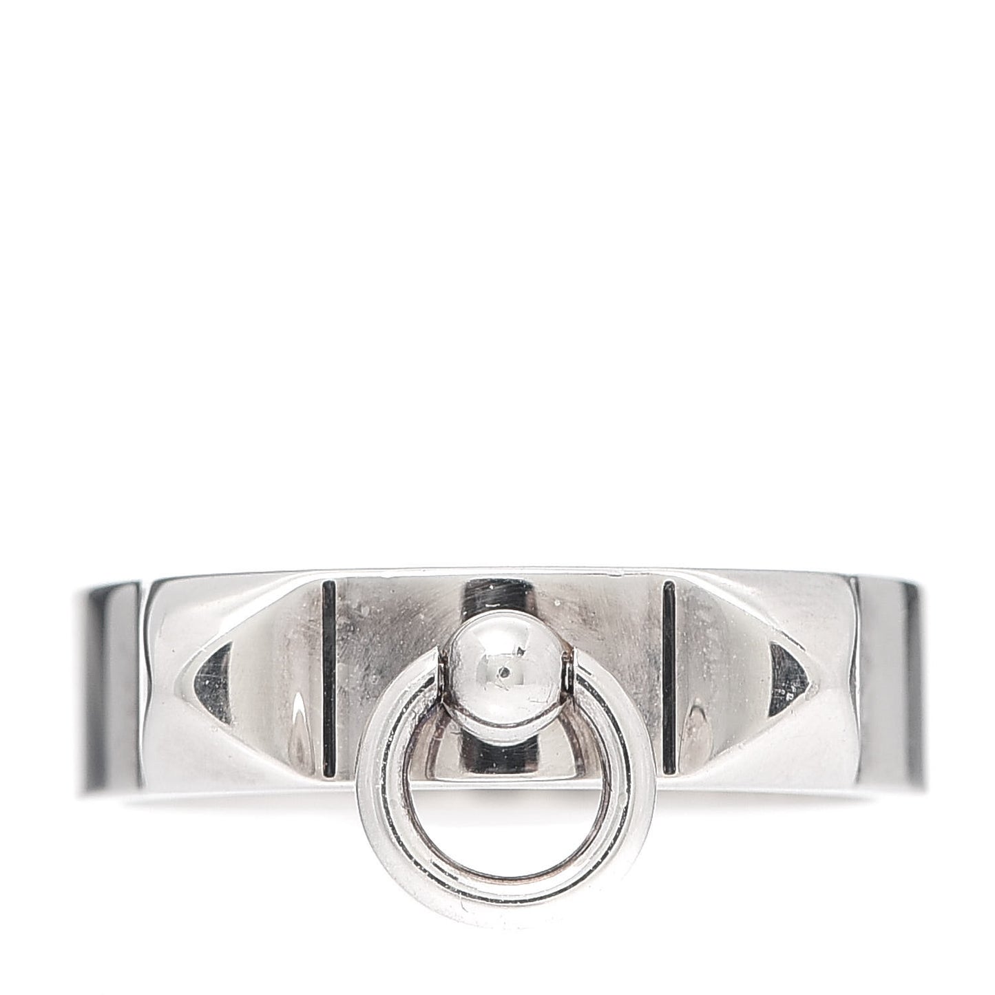 Sterling Silver PM Collier De Chien Ring 54 6.75